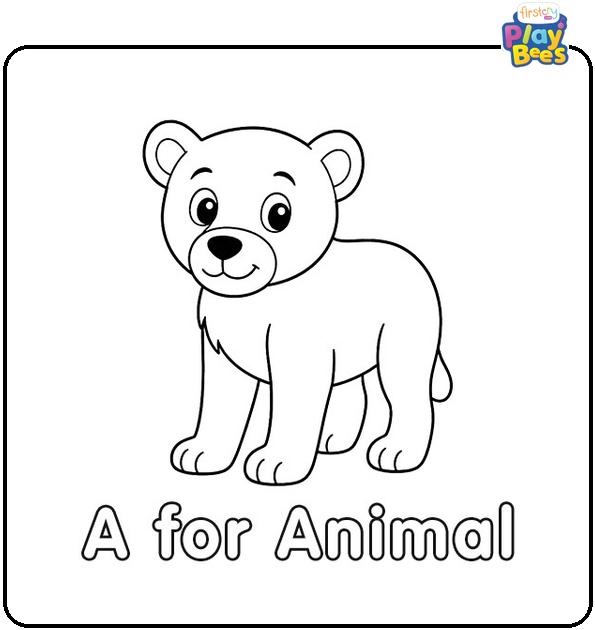 A for Animal Coloring Page A for Animal Coloring Page