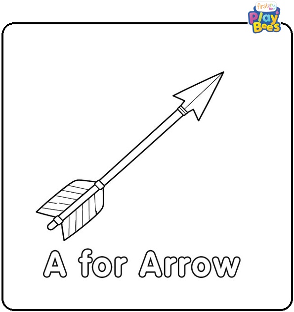 A for Arrow Coloring Page A for Arrow Coloring Page