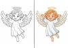 Angel Coloring Pages – Free Printable Worksheets & Images Angel Coloring Pages – Free Printable Worksheets & Images
