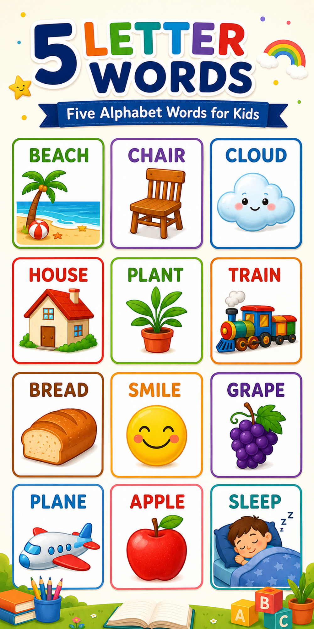 Five Letter Words with Pictures