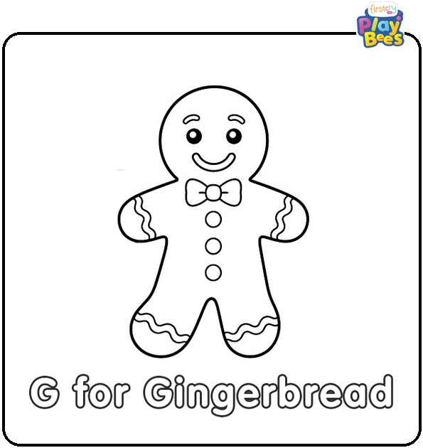 G for Gingerbread Coloring Page G for Gingerbread Coloring Page
