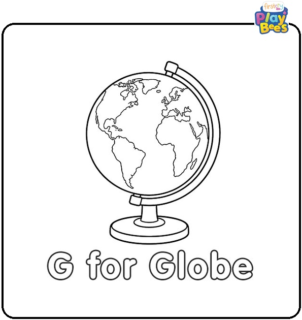 G for Globe Coloring Page G for Globe Coloring Page