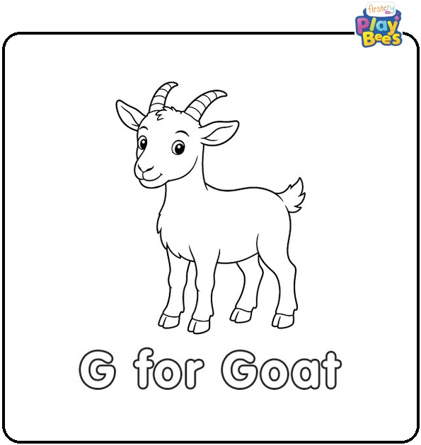 G for Goat Coloring Page G for Goat Coloring Page