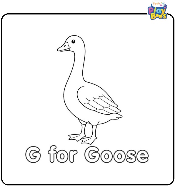 G for Goose Coloring Page G for Goose Coloring Page
