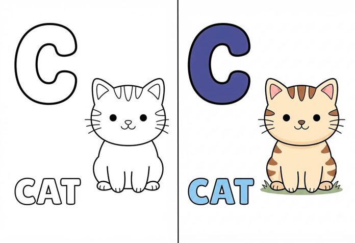 Letter C Coloring Pages – Free Printable Worksheets & Pictures