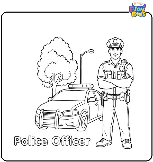 Police Officer Coloring Page Police Officer Coloring Page