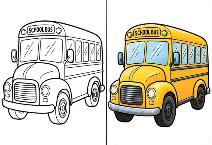 School Bus Coloring Pages – Free Printable Worksheets & Images