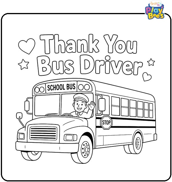 School Bus Driver Appreciation Coloring Page School Bus Driver Appreciation Coloring Page