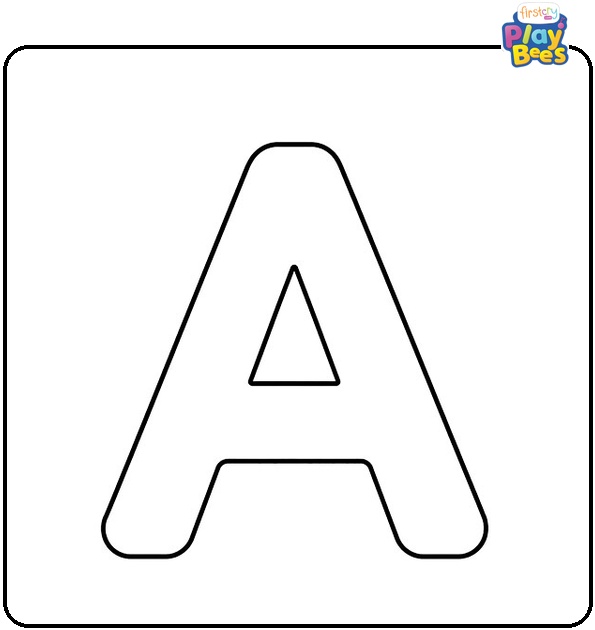 Simple Letter A Coloring Page Simple Letter A Coloring Page