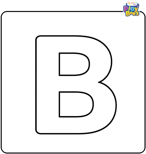Simple Letter B Coloring Page Simple Letter B Coloring Page