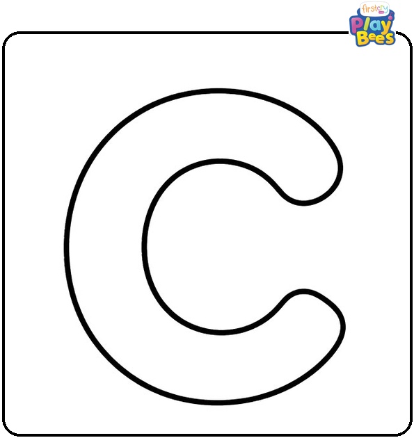 Simple Letter C Coloring Page