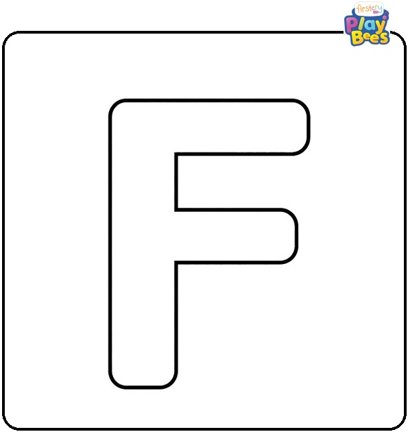 Simple Letter F Coloring Page Simple Letter F Coloring Page