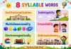 8 Syllable Words: Word List, Examples & Activities for Kids 8 Syllable Words Word List, Examples & Activities for Kids