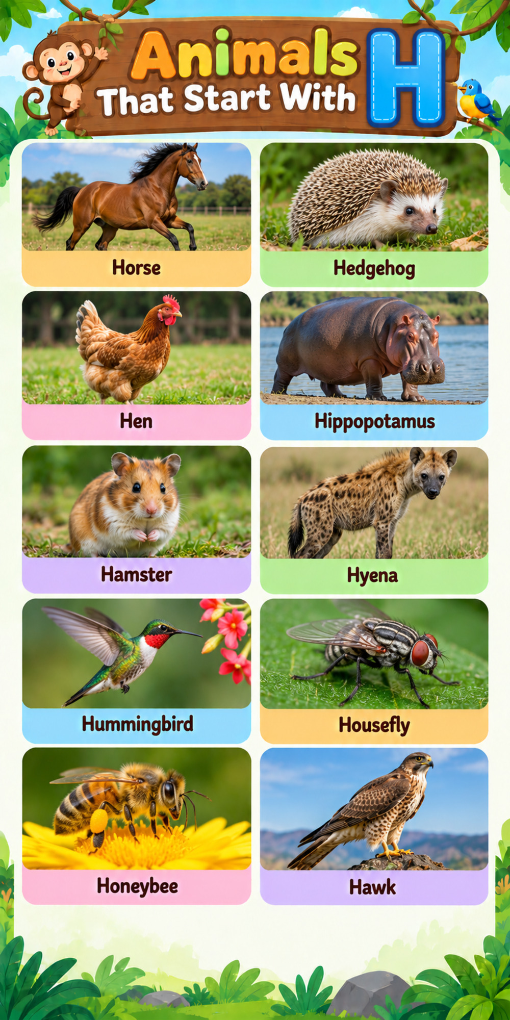 Animals That Start With H