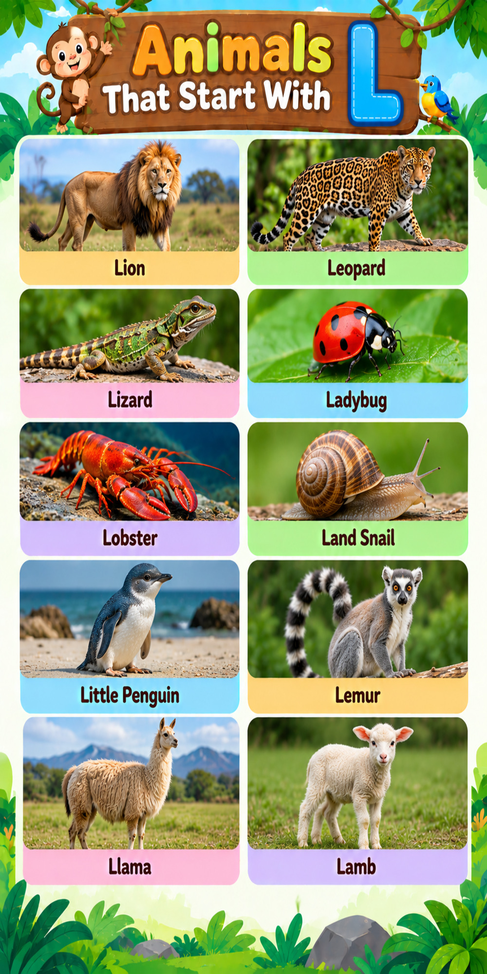 Animals That Start With L