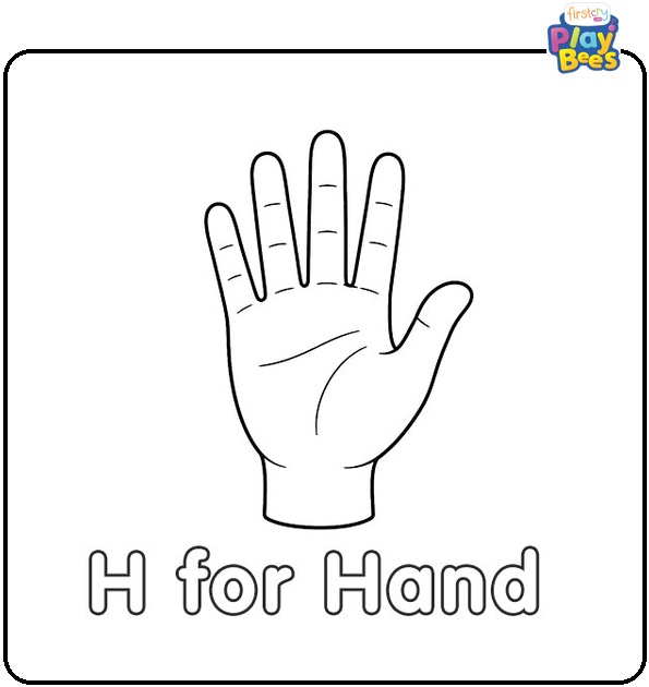 H for Hand Coloring Page H for Hand Coloring Page