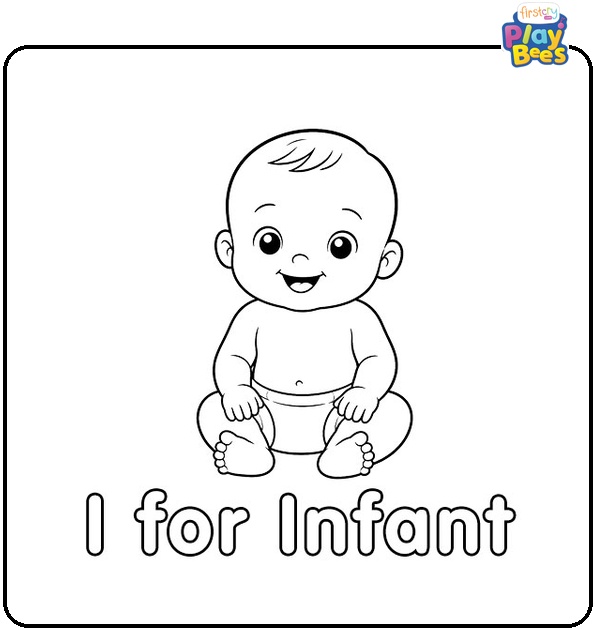 I for Infant Coloring Page I for Infant Coloring Page