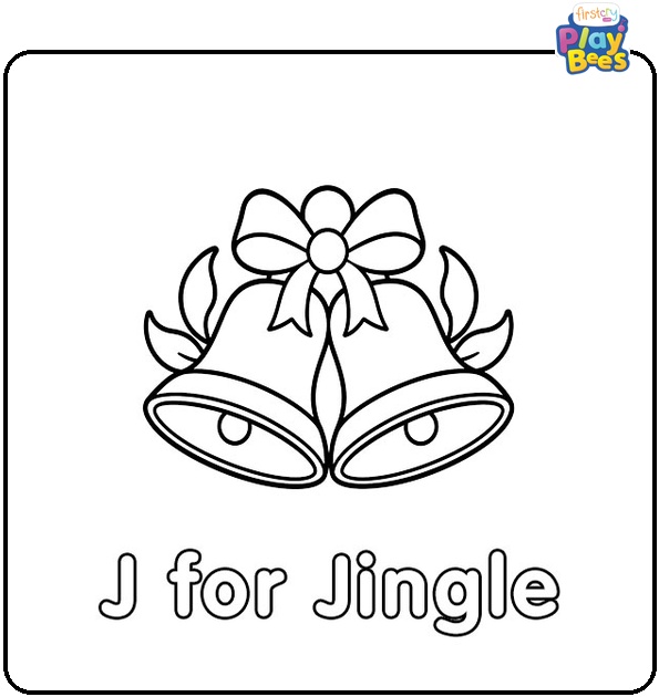 J for Jingle Bell Coloring Page J for Jingle Bell Coloring Page