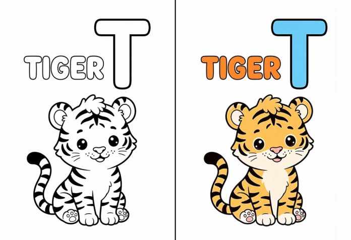 Letter T Coloring Pages – Free Printable Worksheets & Pictures