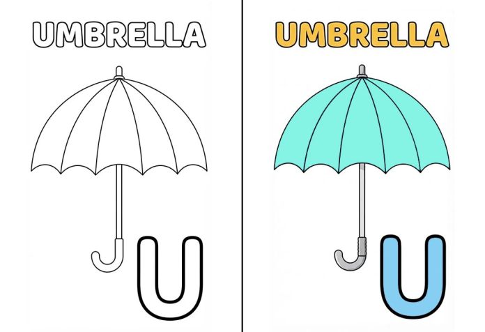 Letter U Coloring Pages – Free Printable Worksheets & Pictures