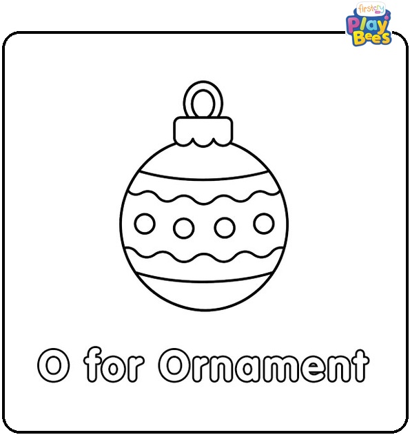 O for Ornament Coloring Page