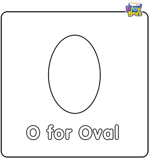 O for Oval Coloring Page