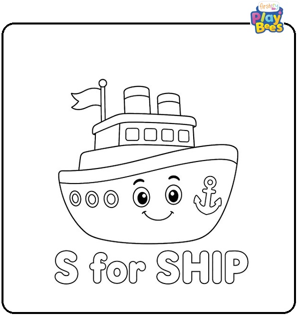 for Ship Coloring Page