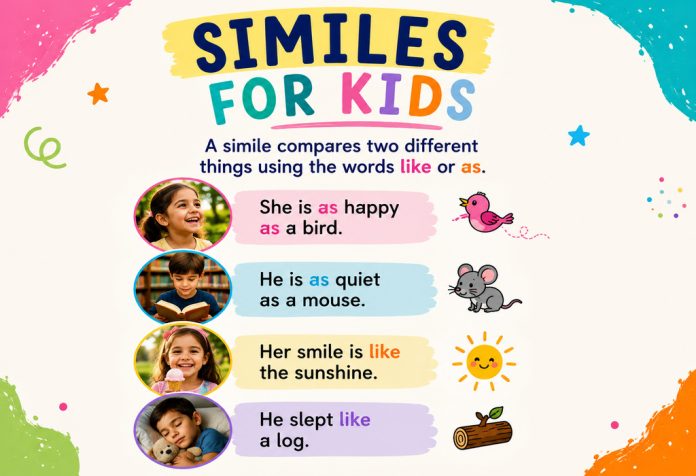 Similes for Kids Easy Examples to Learn