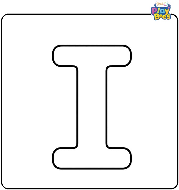 Simple Letter I Coloring Page Simple Letter I Coloring Page