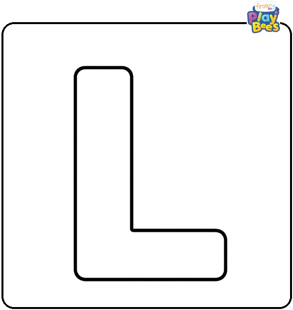 Simple Letter L Coloring Page Simple Letter L Coloring Page