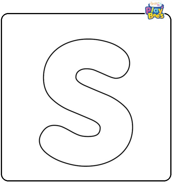 Simple Letter S Coloring Page