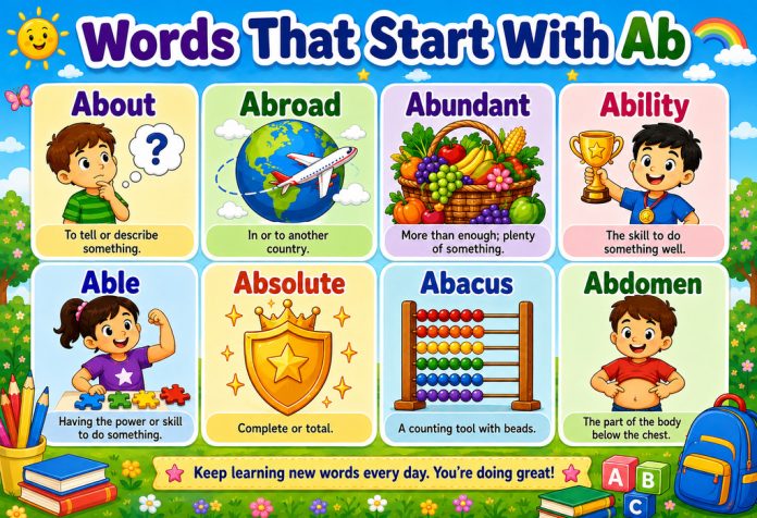 Words That Begin With Ab
