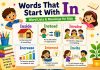 Words That Start With In: Word Lists & Meanings for Kids Words That Start With In