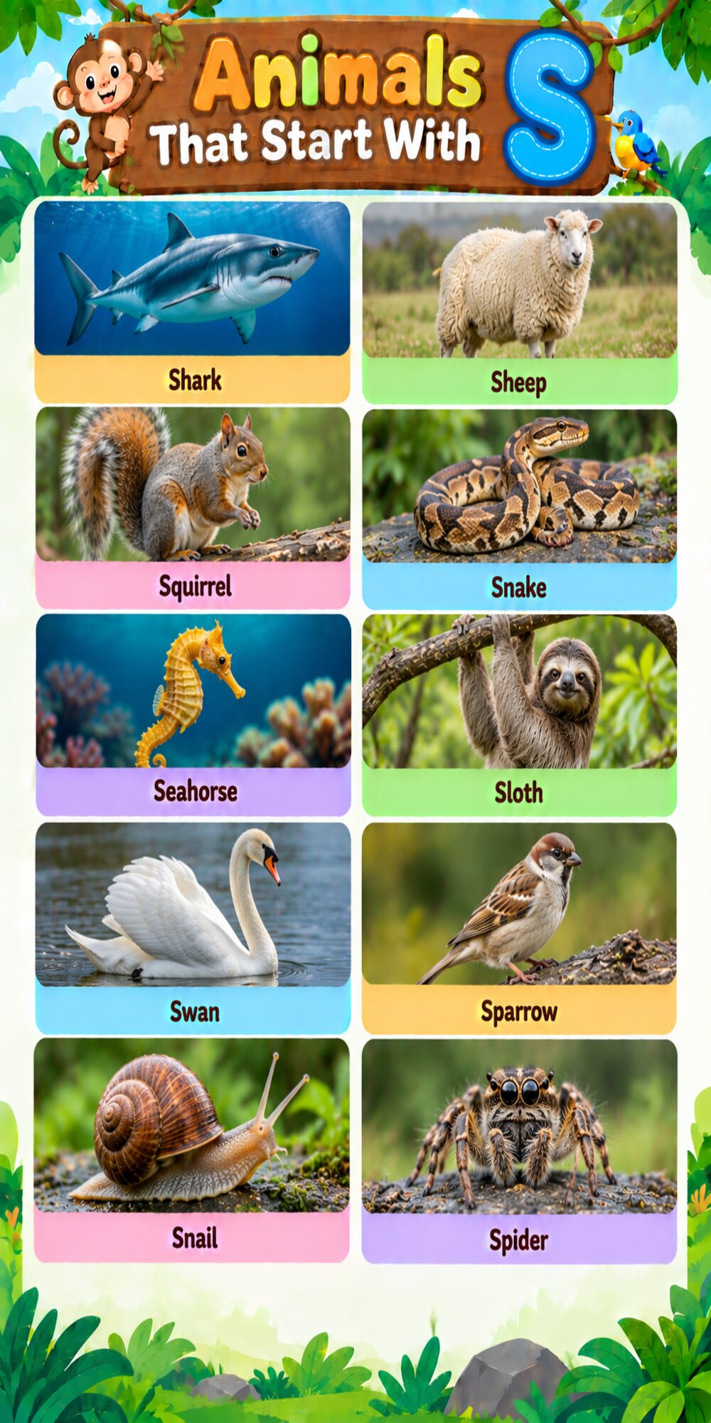 Animals That Start With S