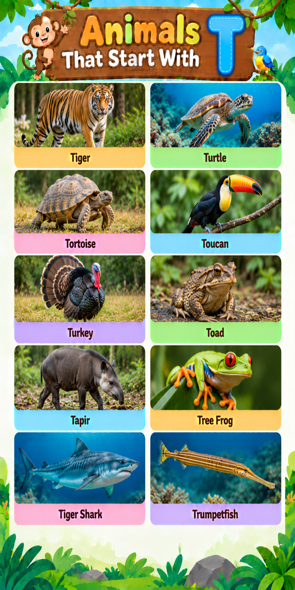 Animals That Start With T Animals That Start With T