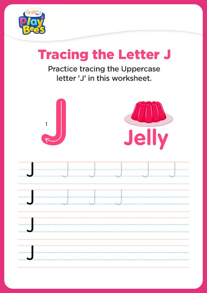 Capital Letter J recognition worksheet