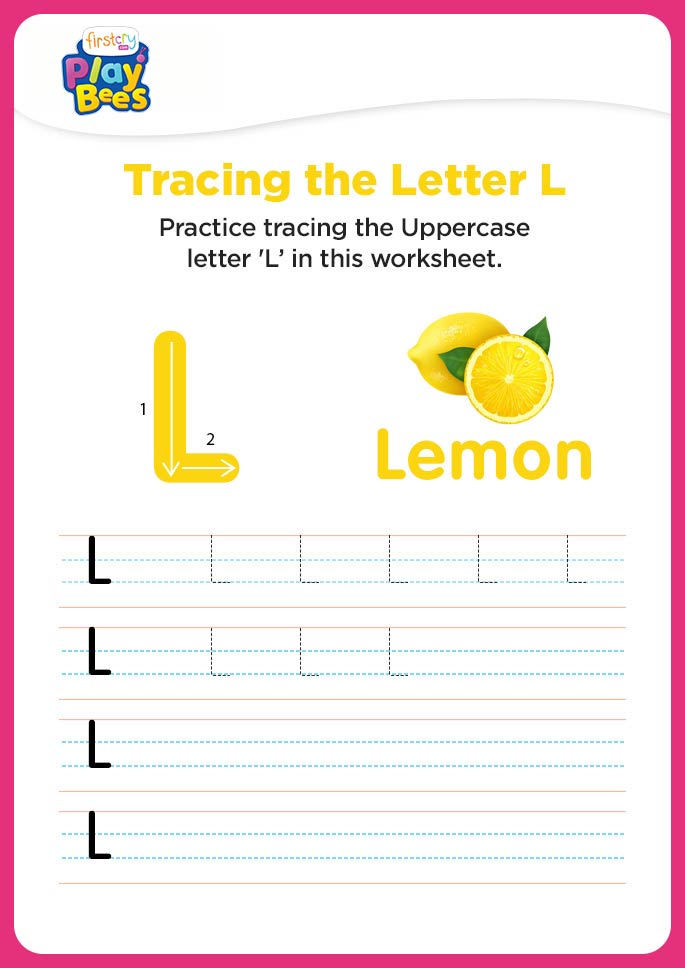 Capital Letter L practice worksheet