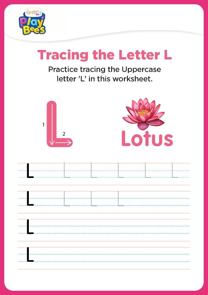 Capital Letter L printable worksheet