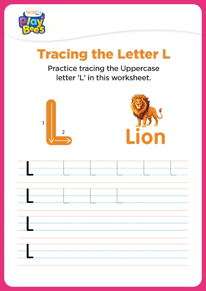 Capital Letter L recognition worksheet