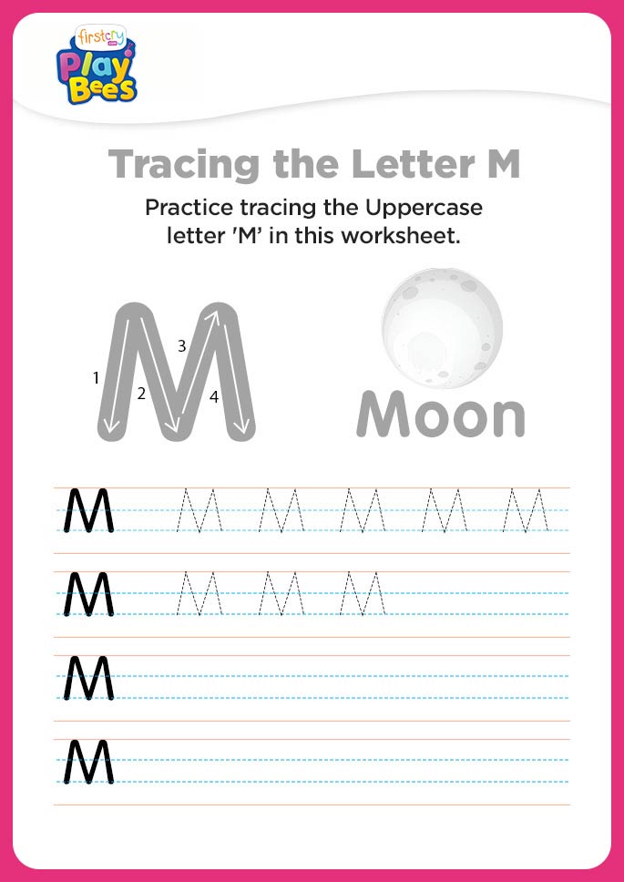 Capital Letter M recognition worksheet