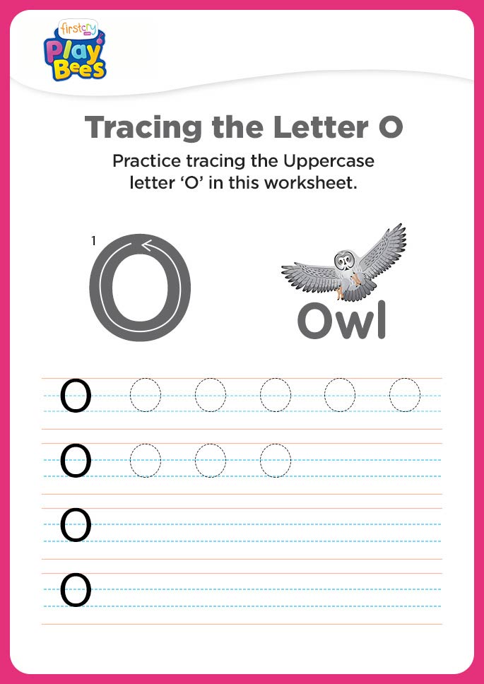 Capital Letter O printable worksheet