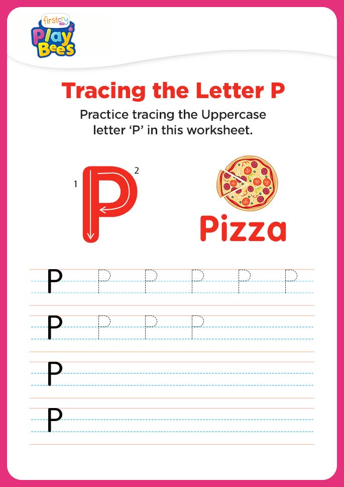 Capital Letter P printable worksheet