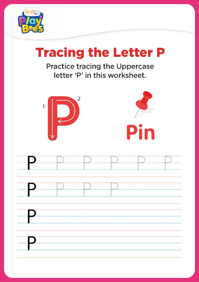 Capital Letter P recognition worksheet