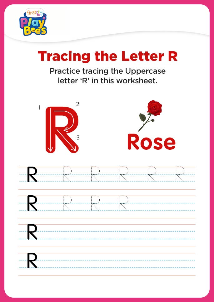 Capital Letter R printable worksheet