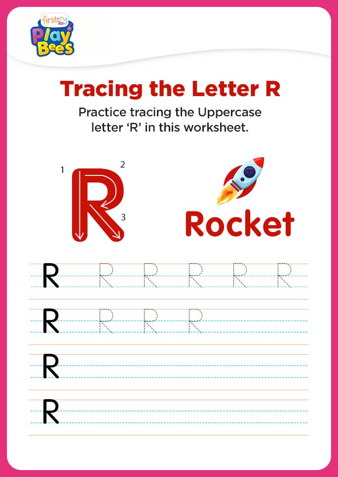 Capital Letter R recognition worksheet
