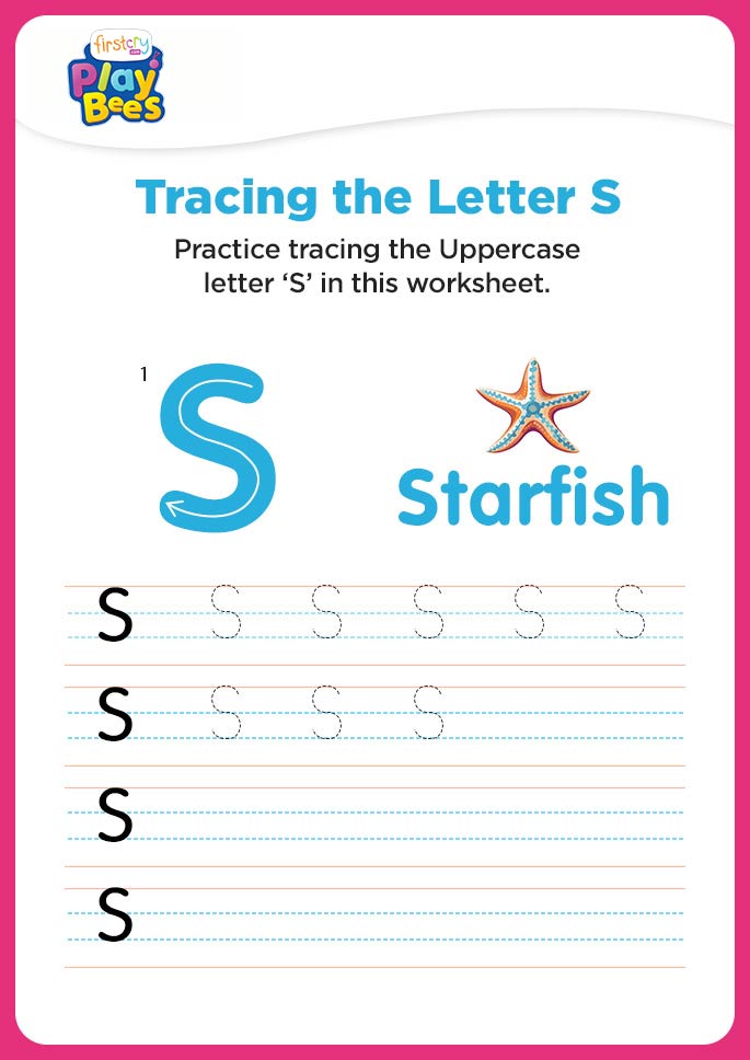 Capital Letter S recognition worksheet
