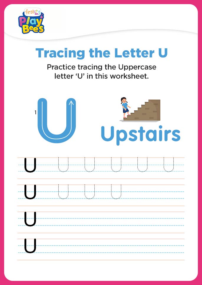 Capital Letter U recognition worksheet