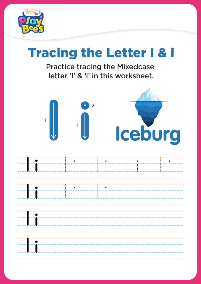 Capital and small Letter I worksheet