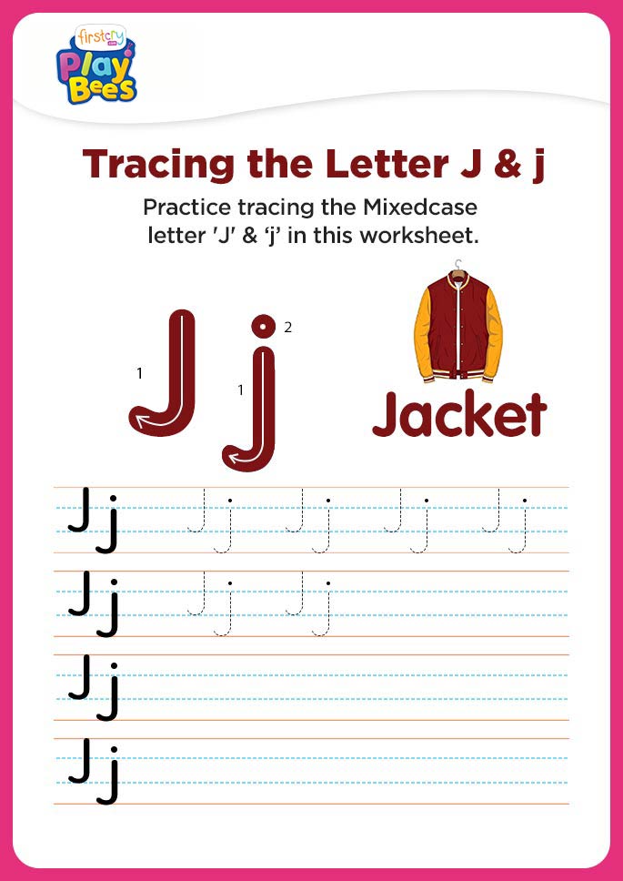 Capital and small Letter J worksheet