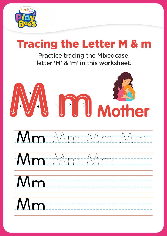 Capital and small Letter M worksheet